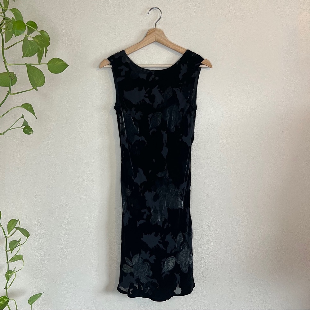 Vintage Benjamin A. Velvet Burnout Midi Dress - Picture 3 of 15